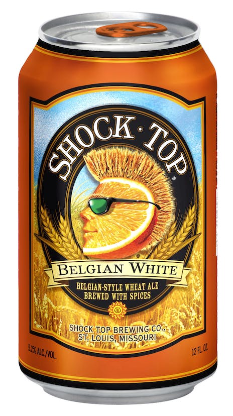 Shock Top Brewing Co Belgian White Wheat Beer Keg Tap Handle 12" A04 